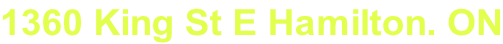 1360 King St E Hamilton. ON
